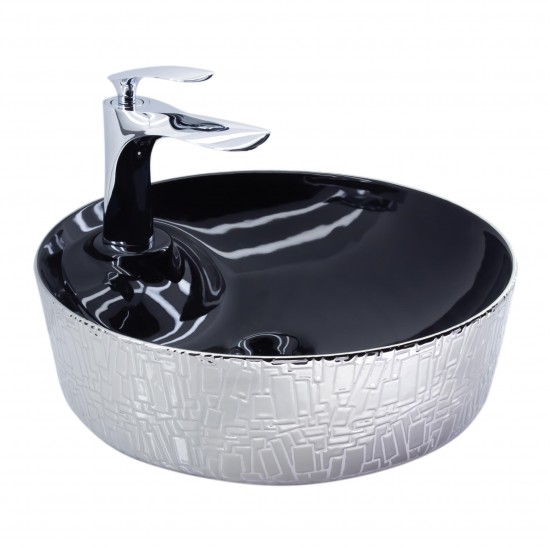 Paluci Tesla Black Silver Lavabo