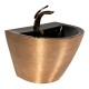 Paluci Twist Black Rose Gold Monoblock Lavabo