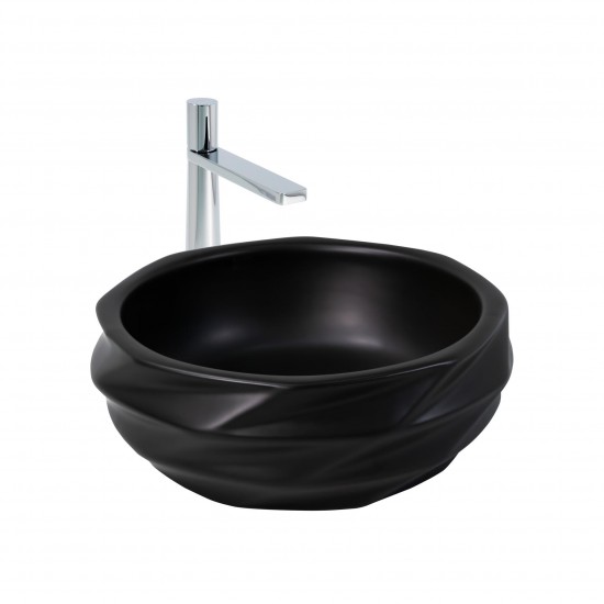 Paluci Nora Mat Black Lavabo