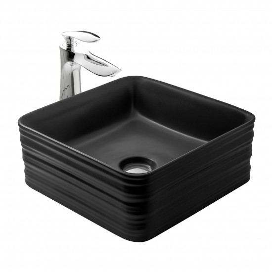 Paluci  Arte Black Kare Lavabo 