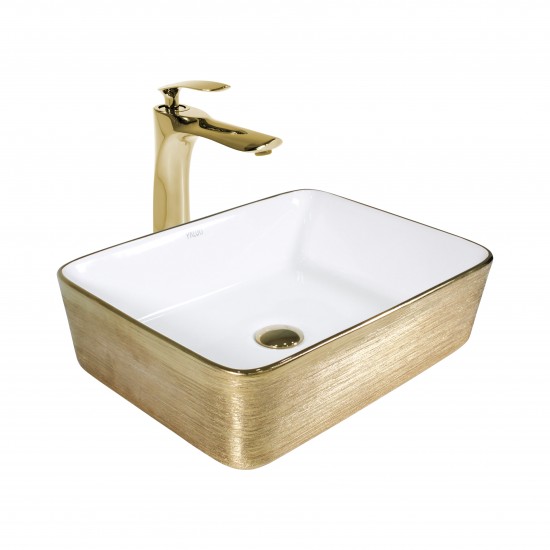 Paluci Twist Corner White Gold Lavabo