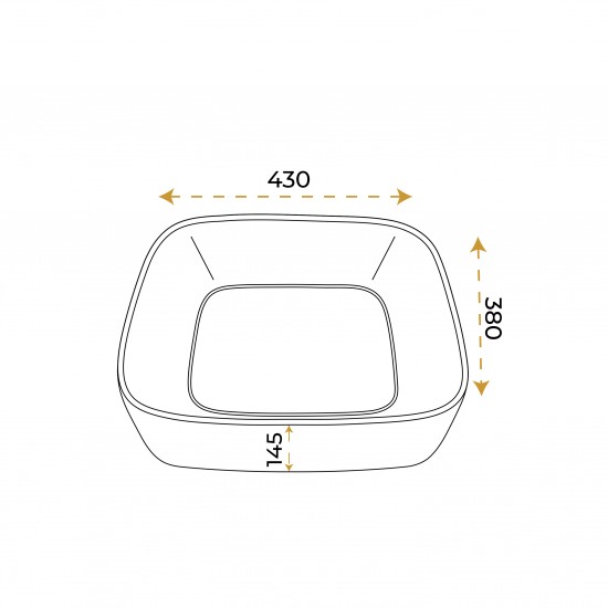 Paluci Arma White Kare Lavabo